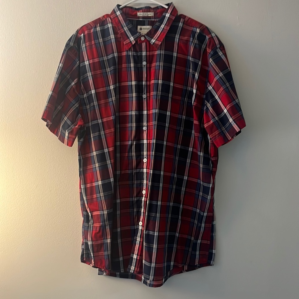 Haggar men’s short sleeve button up shirt size xxl